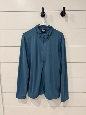 Eddie Bauer Teal Blue Half-Zip Pullover